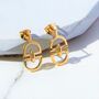Monogrammed 18kt Gold Plated Silver Charm Bracelet, thumbnail 3 of 9