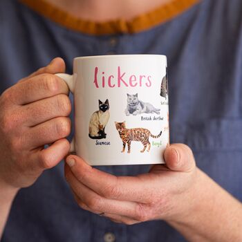 'Lickers' Ceramic Cat Mug, 7 of 7