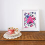 Personalised Floral Words Print, thumbnail 5 of 6