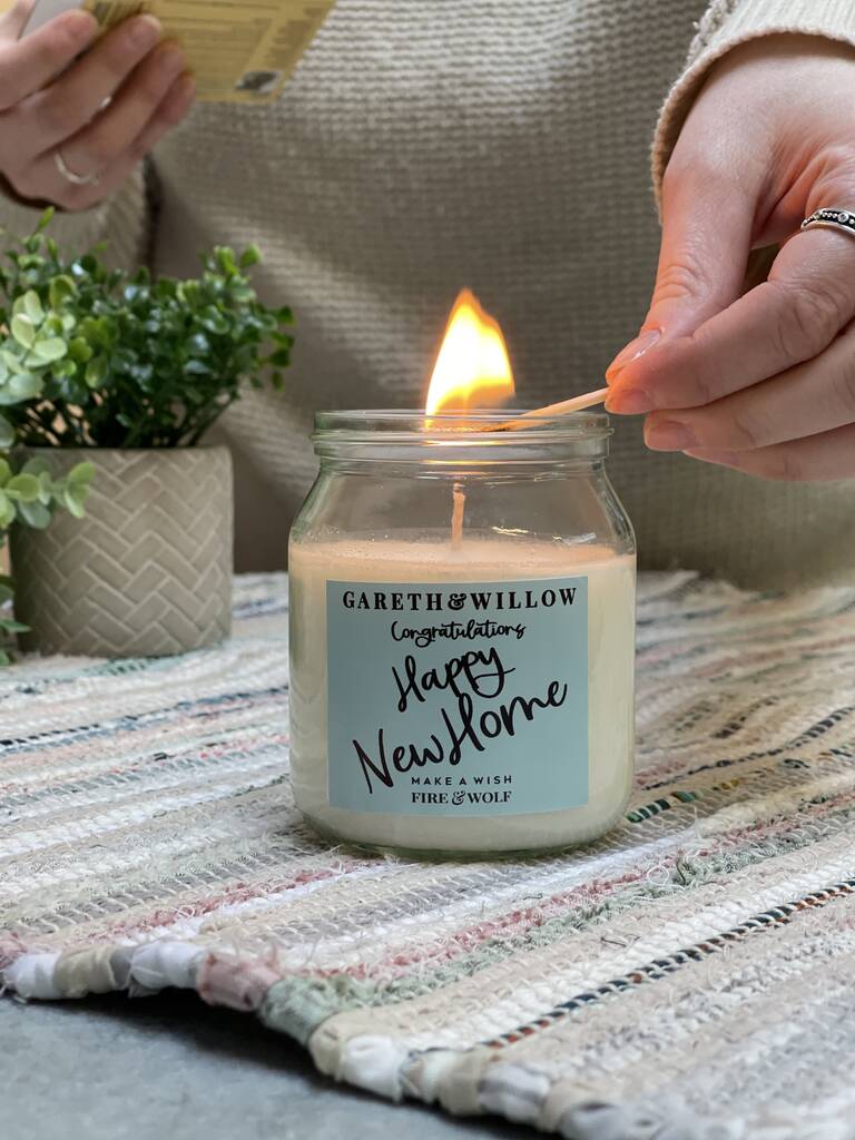 New Home Housewarming Candle Gift | Personalised, 1 of 4