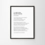 Maybe Poem Personalised Wedding Print, thumbnail 11 of 11