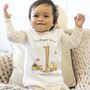 Children's Personalised Dotty Digger Birthday Pyjamas, thumbnail 1 of 9