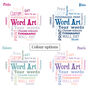 Personalised 40th Word Art Birthday Gift For Her, thumbnail 4 of 7
