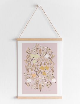 Wild Flowers Art Print, Lilac, 3 of 3