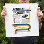 Personalised F1 Season Handkerchief Pair Birthday Gift For Formula One Fan, thumbnail 2 of 6