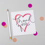 'Thank You' Polka Dot Heart Card, thumbnail 1 of 2