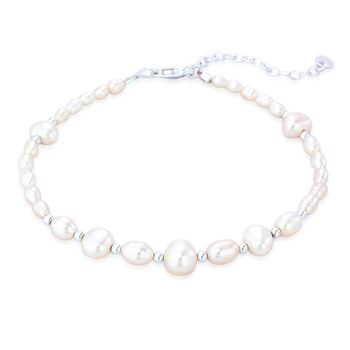 Niko Sterling Silver Pearl Bracelet, 3 of 4