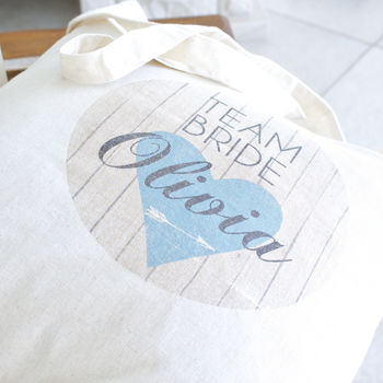 Large Personalised Hen Party /Team Bride Bag, 5 of 8