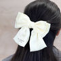 Bride To Be Personalised Satin Bow Clip, thumbnail 1 of 5