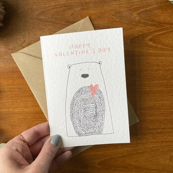 Happy Valentine's Day Bear Card, 2 of 4