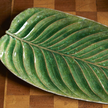 Ceramic Leaf Platter, 3 of 3