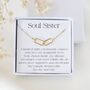 Soul Sister Necklace – Meaningful Friendship Gift, Best Friend Jewellery, Friednship Necklace, thumbnail 1 of 6