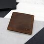 Personalised Brown Men's Leather Rfid Bifold Wallet, thumbnail 1 of 5