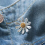 Gold And Silver Daisy Brooch, thumbnail 1 of 12
