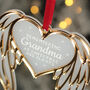 Angel Wings Frost And Mirror Acrylic Christmas Tree Decoration, thumbnail 2 of 4