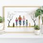 Personalised Bicycle Gift, Family On Bicycle Gift, thumbnail 1 of 9