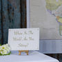 Classic World Map Wedding Table Plan, thumbnail 2 of 5