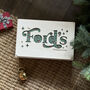 Wooden Family Name Fabric Christmas Eve Box, thumbnail 1 of 4