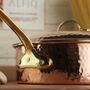 Solid Copper Saucepan With Lid, Brass Handles 3000 Ml, thumbnail 3 of 4