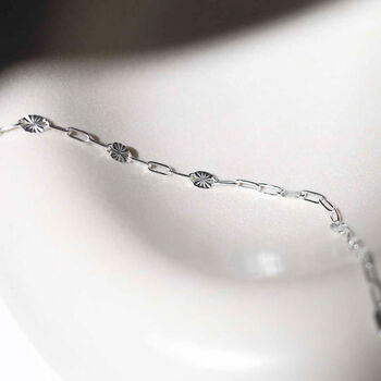 Sterling Silver Shimmer Anklet, 2 of 6