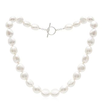 Decus Irregular Cultured Freshwater Pearl Necklace, 2 of 3