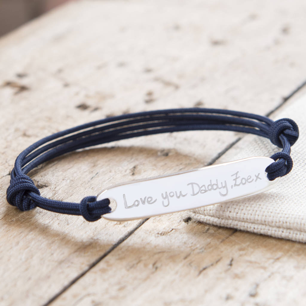 Men's Personalised Identity Bracelet By Merci Maman