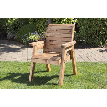 Traditional Wooden Garden Chair UK Made, 2 of 2