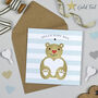 Teddy Baby Boy Card, thumbnail 1 of 2