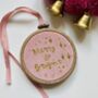 Embroidered Velvet Christmas Bauble Tree Decorations, thumbnail 7 of 9