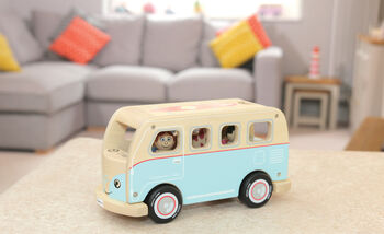 Classic Iconic Camper Van Wooden Toy, 2 of 6