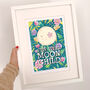 'Stay Wild' Illustrated Typography Print, thumbnail 2 of 2