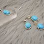 Turquoise Pendant Set In Sterling Silver Necklace, thumbnail 5 of 10