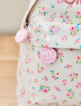 Personalised Ditsy Floral Print Mini Backpack, 4 of 7