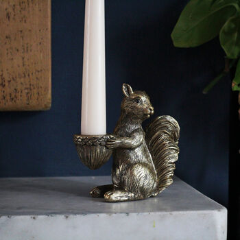 Gold Squirrel Candle Holder, 3 of 4