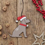 Chocolate Cocker Spaniel Dog Christmas Decoration Personalisation Available, thumbnail 2 of 4