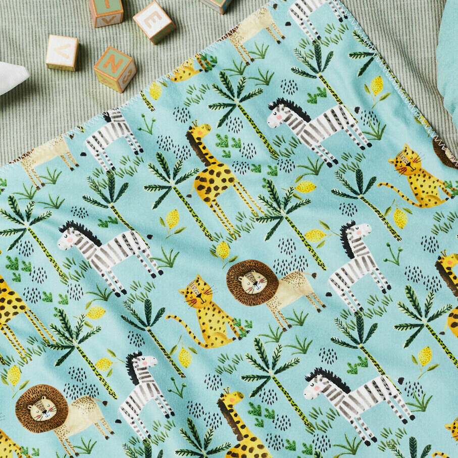 Personalised Safari Jungle Baby Blanket By TillieMint