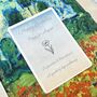 August Birth Flower Poppy Field By Van Gogh Cotton Blend Scarf, thumbnail 2 of 7