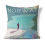 Norway Travel Themed Cushion, thumbnail 2 of 2