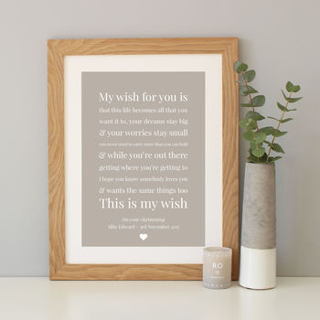 'My Wish For You' Personalised Baby Gift, 8 of 8