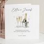 Personalised Champagne Wedding Card For Bride And Groom, thumbnail 1 of 7