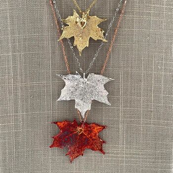 Small Canadian Maple Leaf Pendant, 3 of 12