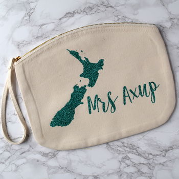 Personalised Glittery Destination Travel Pouch, 2 of 3