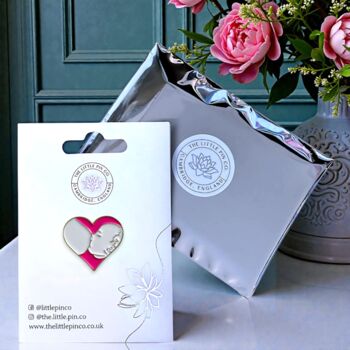 Breastfeeding Mother And Baby Heart New Mum Pin, 2 of 8