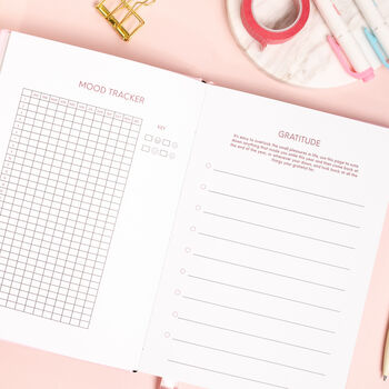 Undated Weekly Pink A5 Planner Notebook Diary, 5 of 5