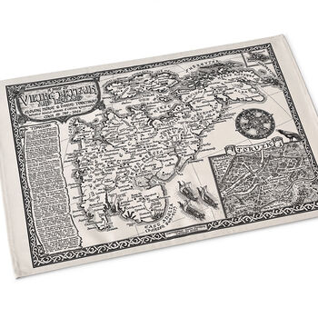 Viking Britain Map Tea Towel, 6 of 11