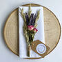 Personalised Lavender And Roses Wedding Table Place Setting, thumbnail 1 of 3