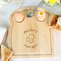 Personalised Chick Dippy Egg And Toast Soldiers Board, thumbnail 4 of 5