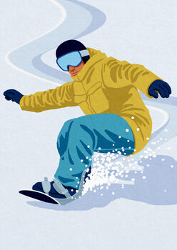 Personalised Snowboard Poster, 3 of 7