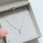 Sterling Silver Mini Zodiac Pendant Necklace, thumbnail 2 of 6