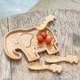 Personalised Elephant Bamboo Plate And Cutlery Set, thumbnail 1 of 3